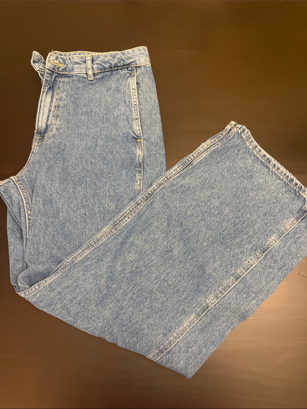 Classic Women’s wide Leg Baggy Light Blue Denim Jeans